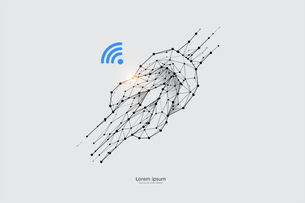 打结的粒子、几何艺术、线条和点图片下载