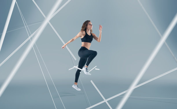 运动员的女人。图片下载