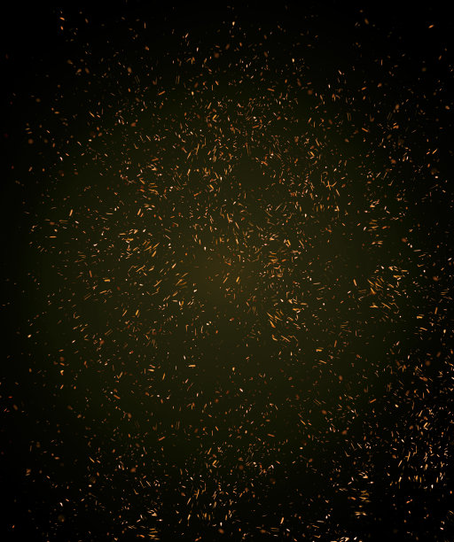 火花在黑色的背景上闪闪发光图片下载