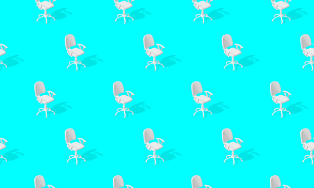 eps10。无缝模式的椅子与阴影在地板上。向量的背景。图片下载