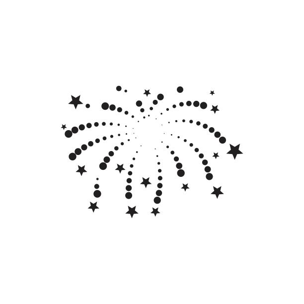 烟花矢量图标插图图片下载