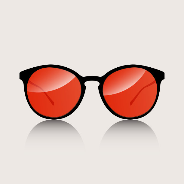 夏季太阳镜与生动的多色和梯度网格玻璃镜子孤立在白色的背景。太阳镜在时尚的平面风格设计图标。矢量插图。图片下载