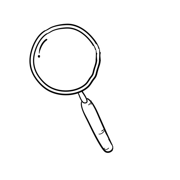 搜索图标工具涂鸦在手绘风格矢量图片下载