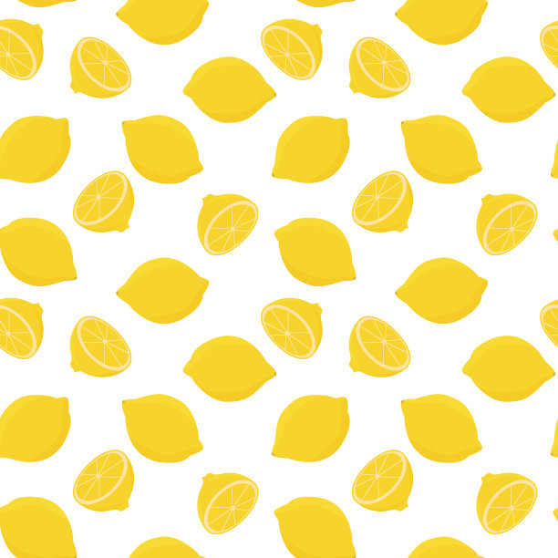 柠檬无缝模式。向量的背景。图片下载
