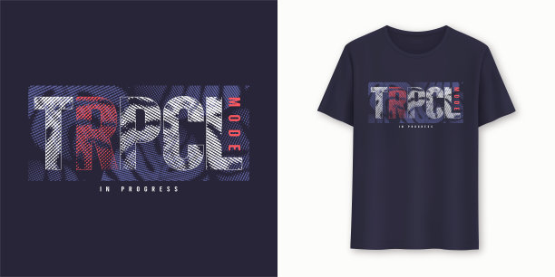 热带模式时尚图形t恤矢量设计，印花图片下载