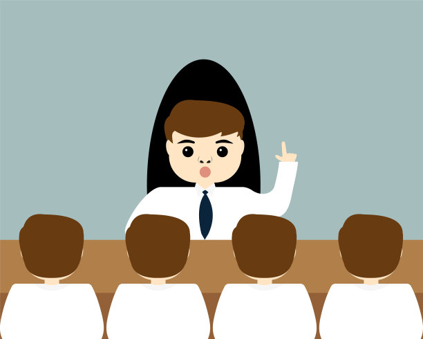 主任向办公室里的下属下达指令图片下载