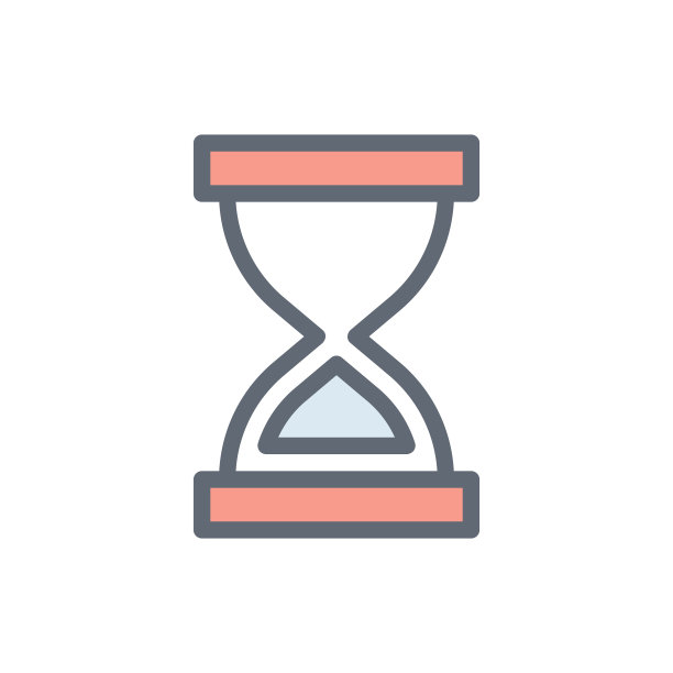沙漏矢量轮廓填充图标图片下载