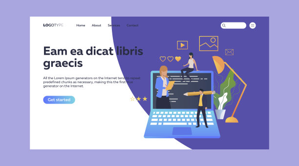 微小的人在巨大的笔记本上工作图片下载