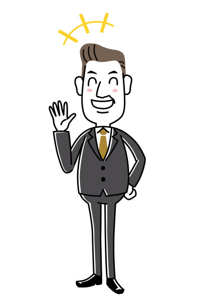 快乐微笑中年商人图片下载