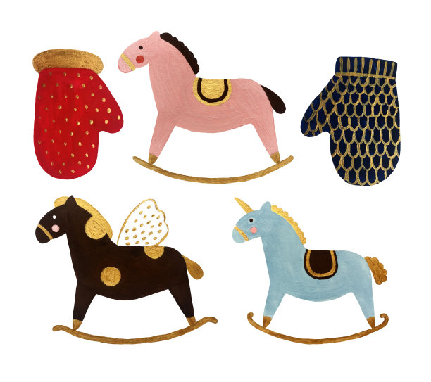 圣诞元素套装图片下载