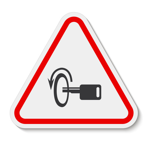 关闭引擎符号标志隔离在白色背景，矢量插图EPS.10图片下载