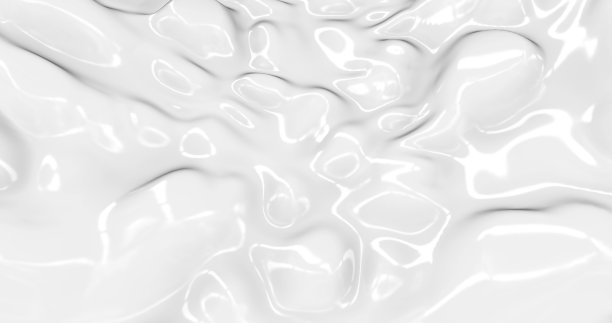 液体抽象白色背景。平滑光滑的纹理3D渲染图片下载
