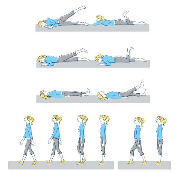 锻炼身体，比如散步和伸展身体图片下载