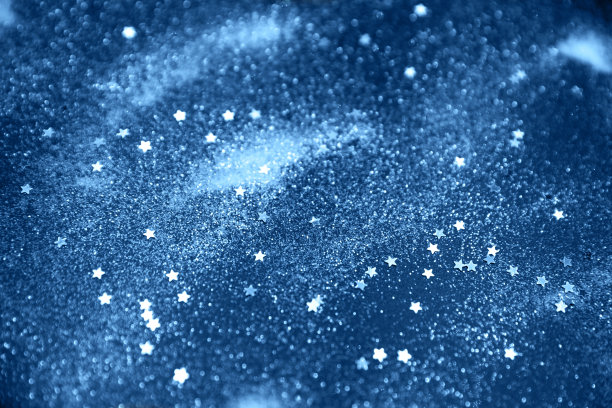 魅力经典蓝色闪闪发光的背景。图片下载