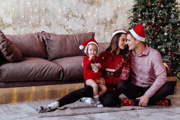 圣诞节，圣诞，冬天，幸福和人的概念图片下载