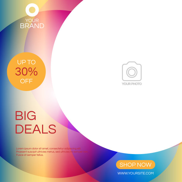 时尚社交媒体帖子模板设计图片下载