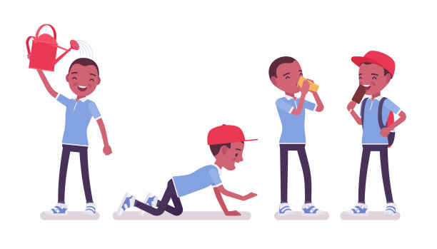 黑人学生在娱乐场合穿休闲装图片下载