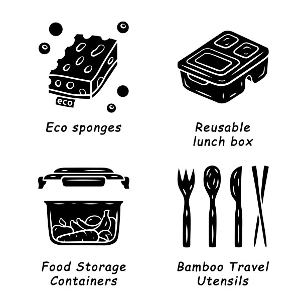 零浪费互换手工字形图标集图片下载