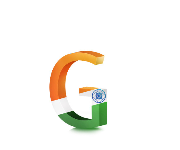 3d字母与印度国旗a到z和1到0，字母g图片下载