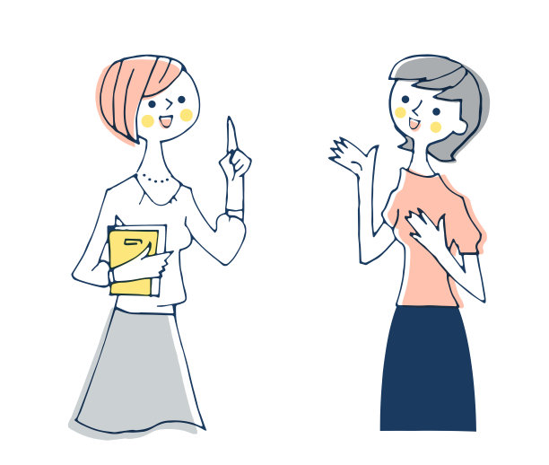 两个年轻女人在聊天图片下载