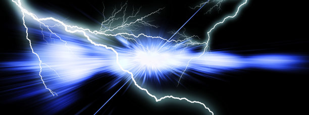 抽象的闪光射线照亮黑暗的空间图片下载