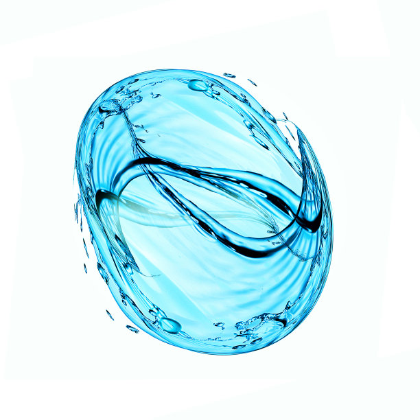 蓝色水滴3d图片图片下载