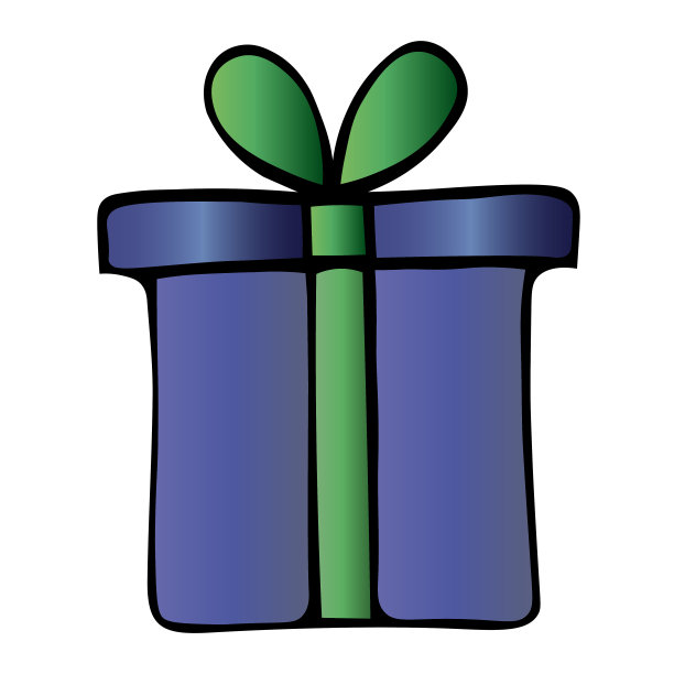 带礼物的盒子的彩色插图。图片下载