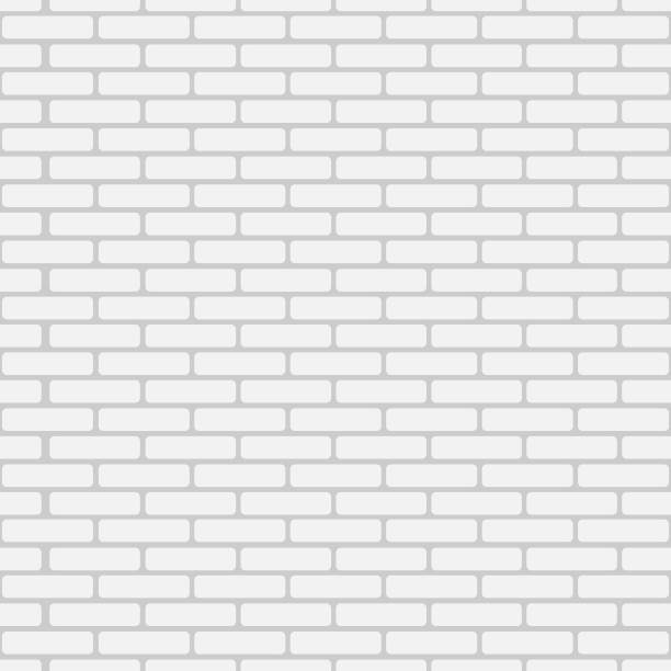 灰色砖。壁无缝模式。矢量插图。图片下载