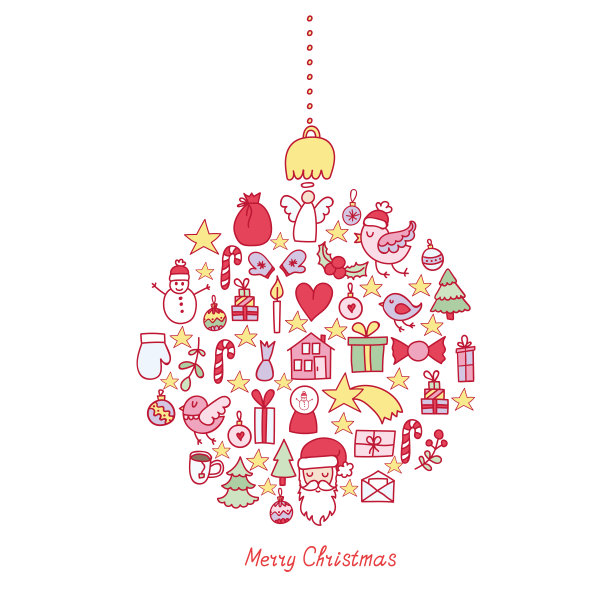 圣诞节宣传册或背景装饰图片下载