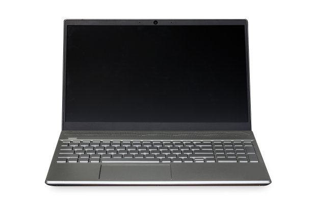 笔记本电脑隔离在白色背景图片下载