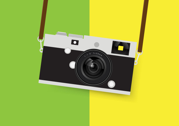复古相机，向量图片下载
