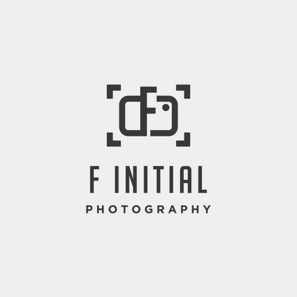 字母F初始摄影矢量图标设计图片下载