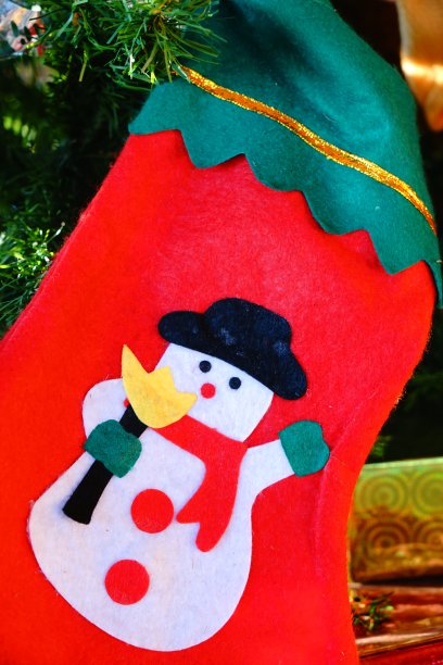 圣诞树上的雪人图片下载