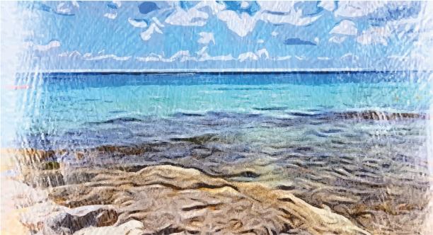 彩色风景的数字插图图片下载