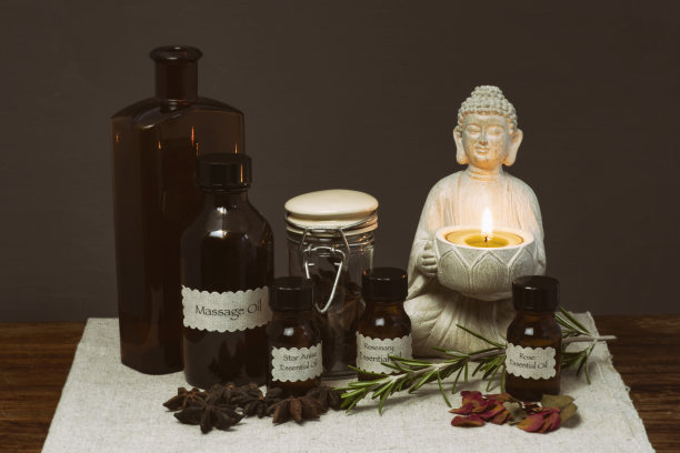 佛像和精油图片下载