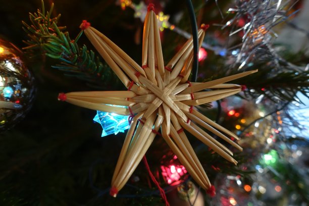 装饰圣诞树装饰星星图片下载