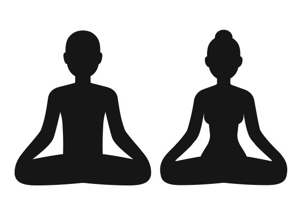 男人和女人在冥想图片下载