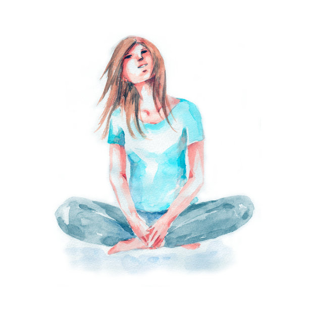 放松的女人图片下载