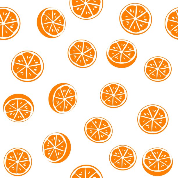 鲜果无缝图案，白色底色图片下载