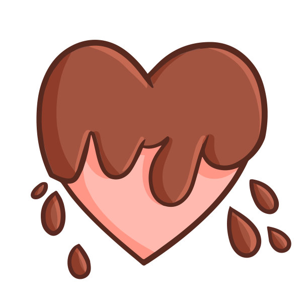 巧克力洒心图片下载