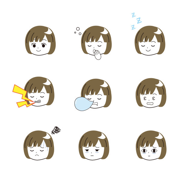 睡眠表情的女孩图片下载