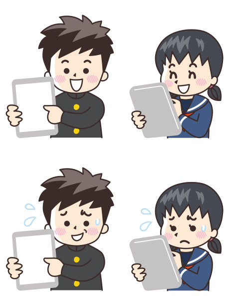 平板电脑和高中生图片下载