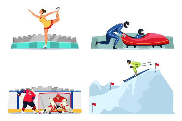 专业的冬季运动设计系列图片下载