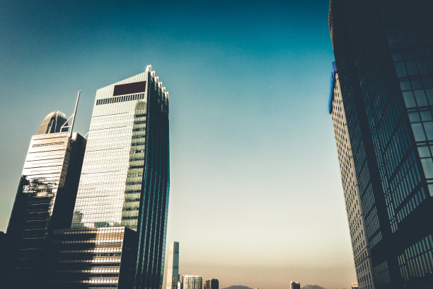 香港中区的无人机镜头图片下载