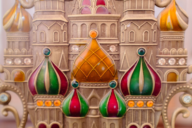 金属俄罗斯风格教堂浮雕细节背景图片下载