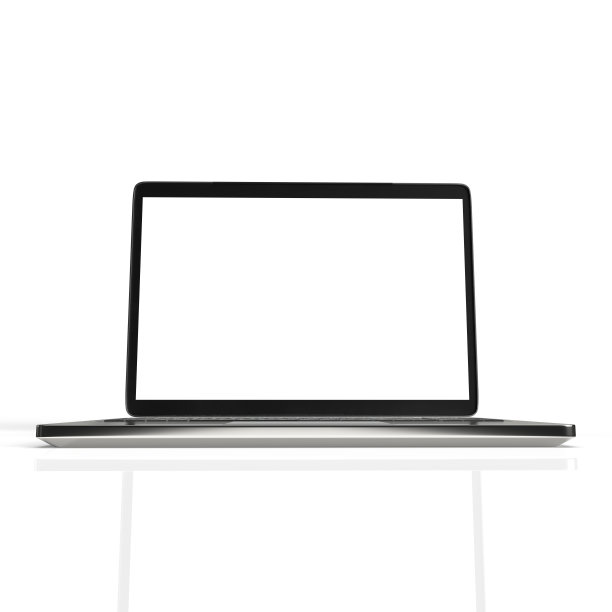 笔记本电脑隔离在白色背景图片下载