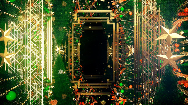 盖茨比风格的圣诞树图片下载