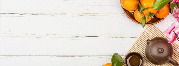 平铺饰品2020年中国新年和装饰春节的概念背景。开销,俯视图。复制空间，模板模型图片下载