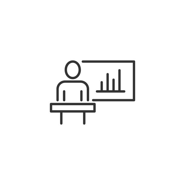 人们在讲台图标在平坦的风格。演讲者矢量插图在白色孤立的背景。演讲观众的商业概念。图片下载