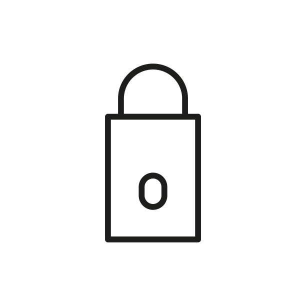 简约锁线图标图片下载